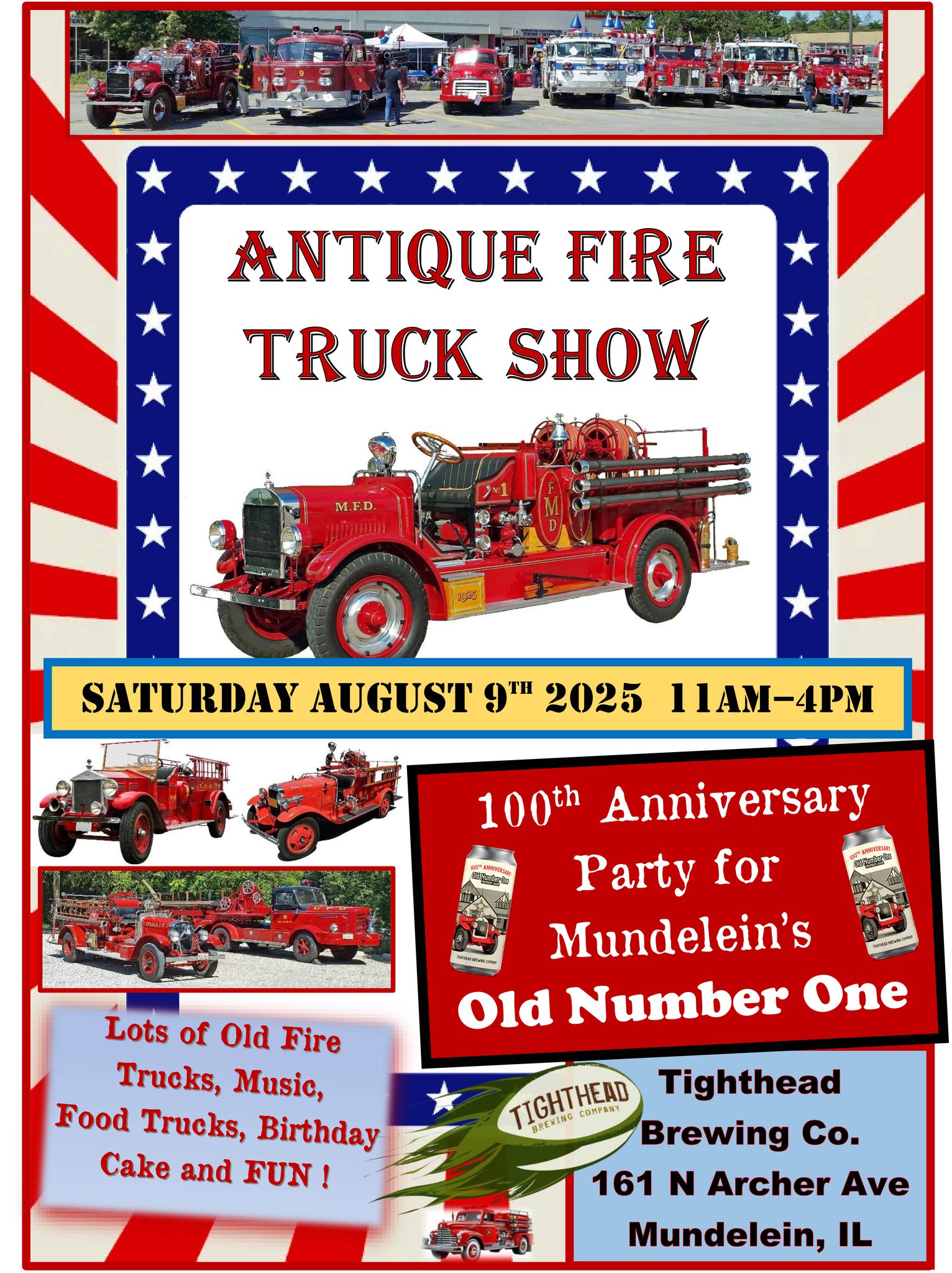 Antique Fire Truck Show in Mundelein 
